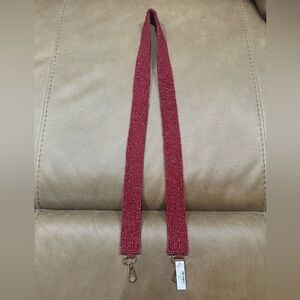 Elegant Red Beaded Women's Belt